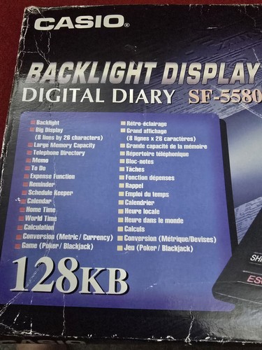 Casio 5580 backlight - casio,