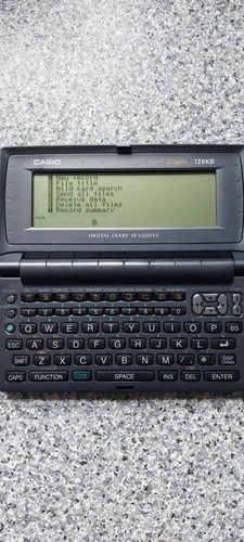 Casio 6500sy digital diary - sf-6500sy,