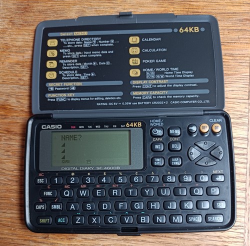 Casio digital diary - digital,
