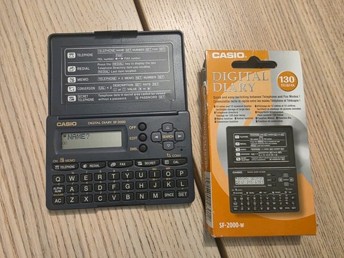 Casio 2000 digital diary - casio,