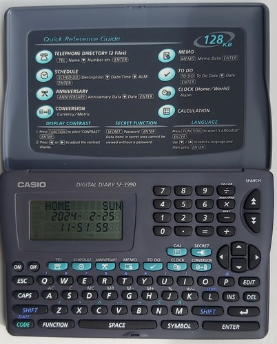 Casio digital diary 3990 - casio, sf-3990