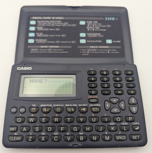 Casio 3300a digital diary - casio,