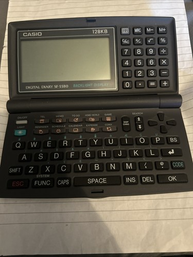 Casio digital diary 5580 - casio, sf-5580